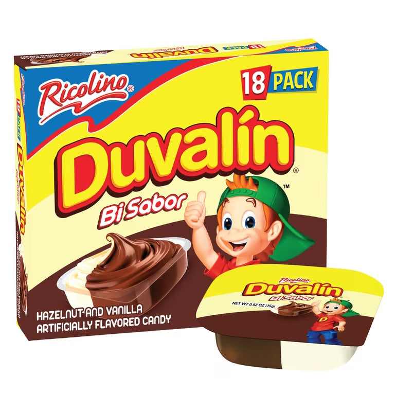 Duvalin Hazelnut and Vanilla Candy Spread 18 Pk