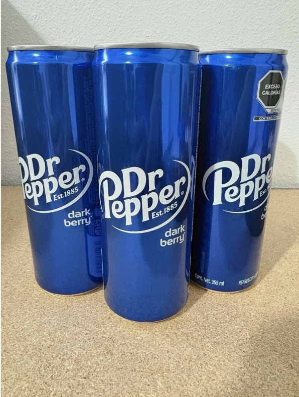 Dark Berry Dr Pepper | 12oz - 6 Pk Aluminum Can Mexican Dr Pepper Dark Berry Flavor