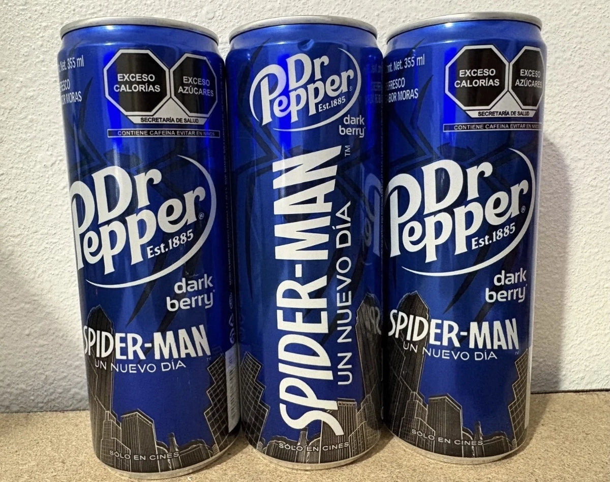 Spider-Man New Day Limited Edition Cans |Dark Berry & Original Dr Pepper | 6Pk Mix