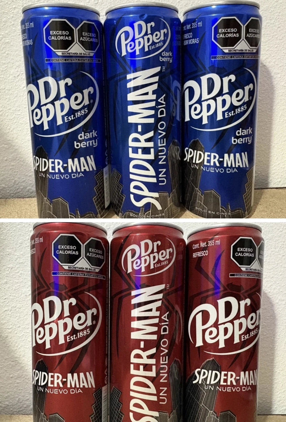 Spider-Man New Day Limited Edition Cans |Dark Berry & Original Dr Pepper | 6Pk Mix